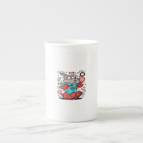 Rhino Super Candy Bone China Mug