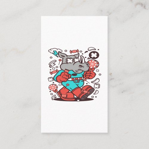 Rhino Super Candy Business Card