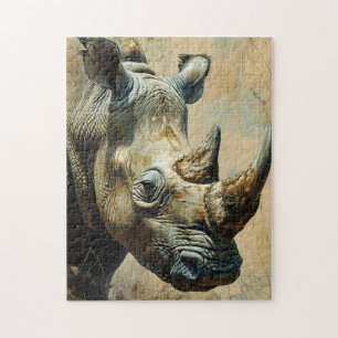 Rhino Vintage Jigsaw Puzzle