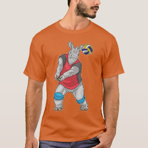 Rhino Volleyball player Volleyball T-Shirt