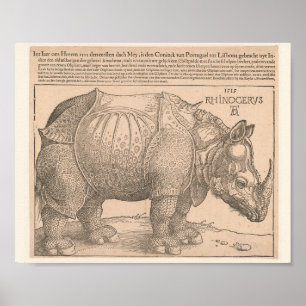 ARTCANVAS The Rhinoceros 1515 by Albrecht Durer Canvas Art top Print