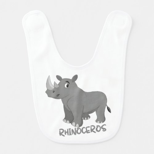 Rhinoceros baby bib for kids