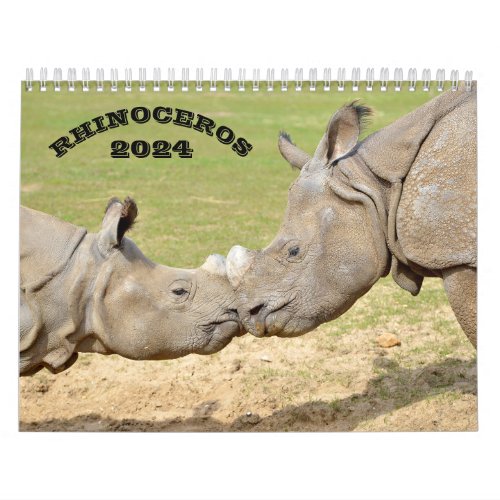 Rhinoceros calendar