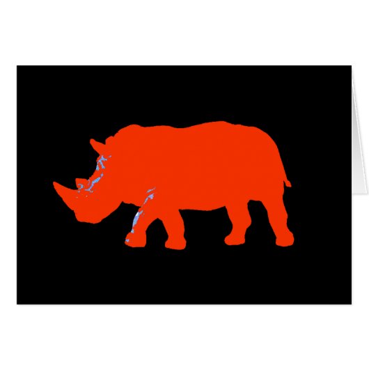 Rhinoceros Cards (Front Horizontal)