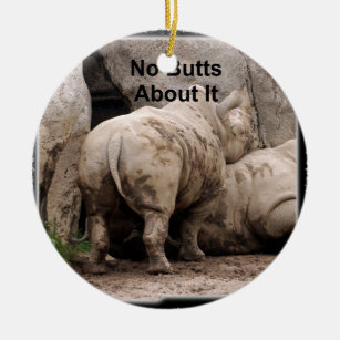 Rhinoceros Christmas Ornament