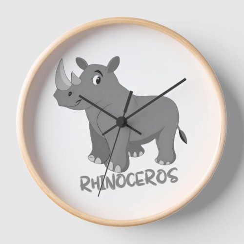 Rhinoceros clock