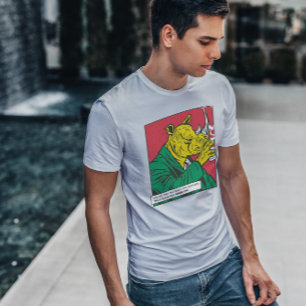 Rhinoceros Drink Animal Comic T-Shirt