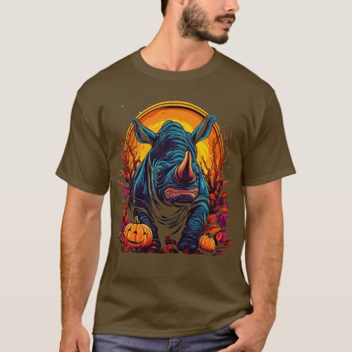 Rhinoceros Halloween T_Shirt