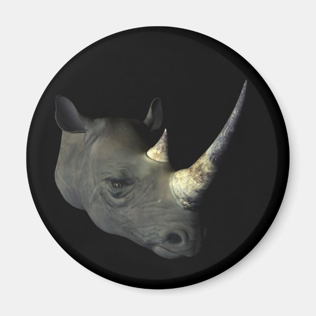 Rhinoceros Head Magnet (Front)