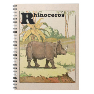 Rhinoceros Jungle Animals Notebook