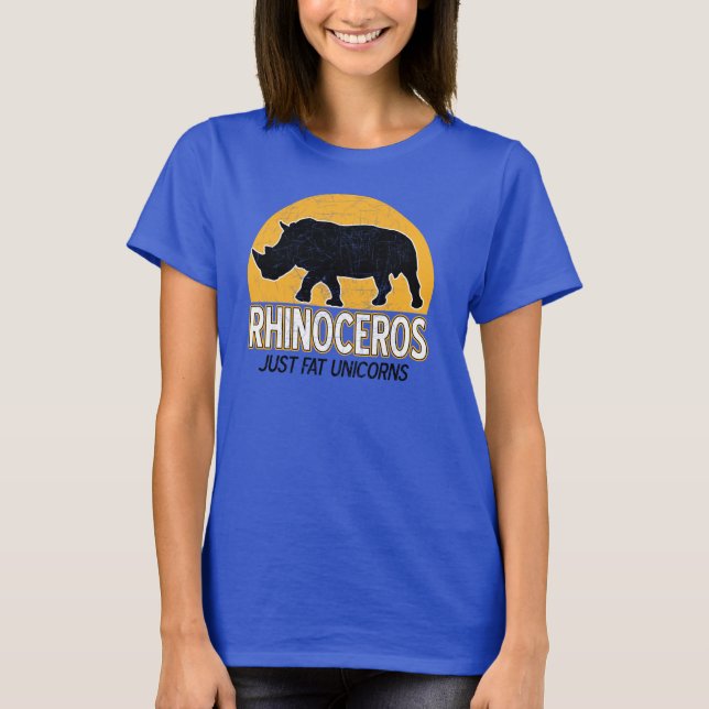 Rhinoceros - Just Fat Unicors T-Shirt (Front)