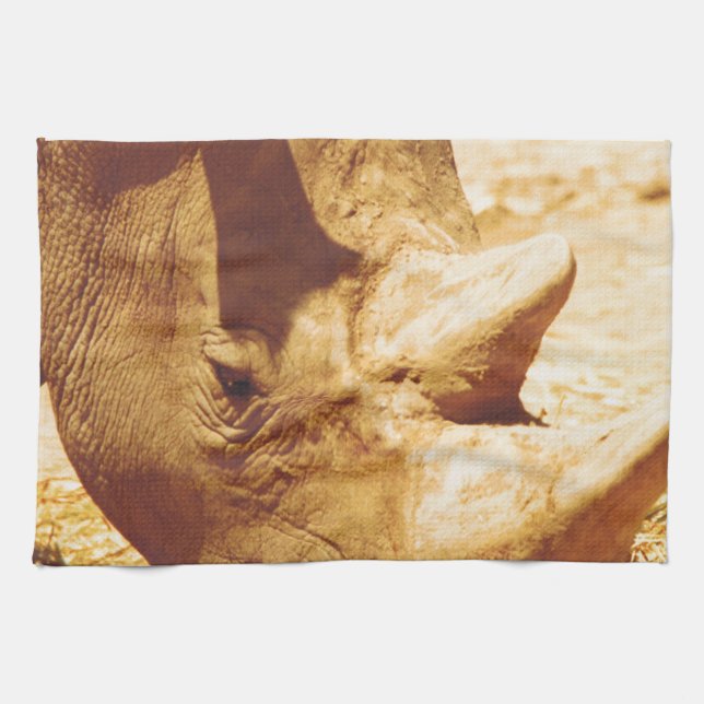 Rhinoceros Love Towel (Horizontal)