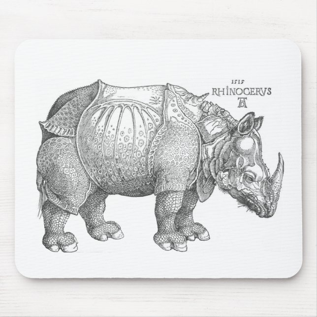 Rhinoceros Mouse Pad (Front)