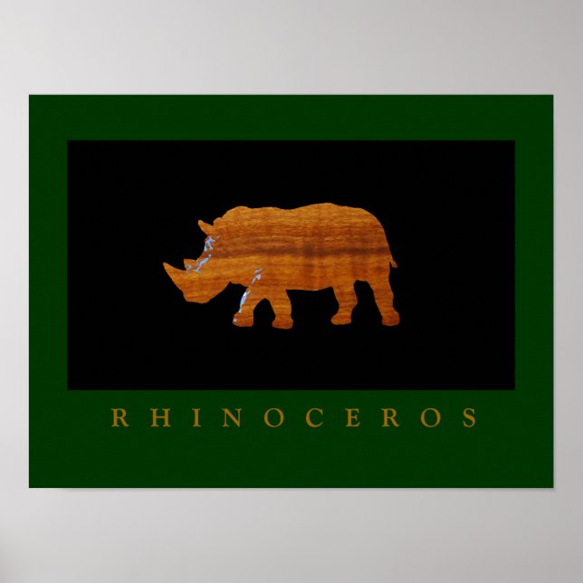 Rhinoceros print for walls (Front)