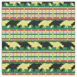 Rhinoceros Safari Weave Pattern Fabric