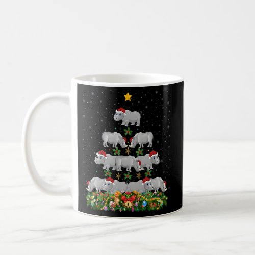 Rhinoceros Tree Santa Rhino Coffee Mug