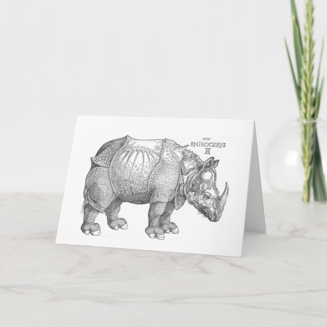 Rhinocerous Card (Front)