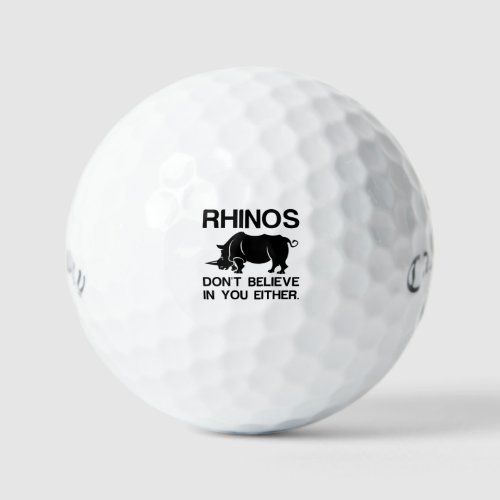 Rhinos Dont Believe Golf Balls