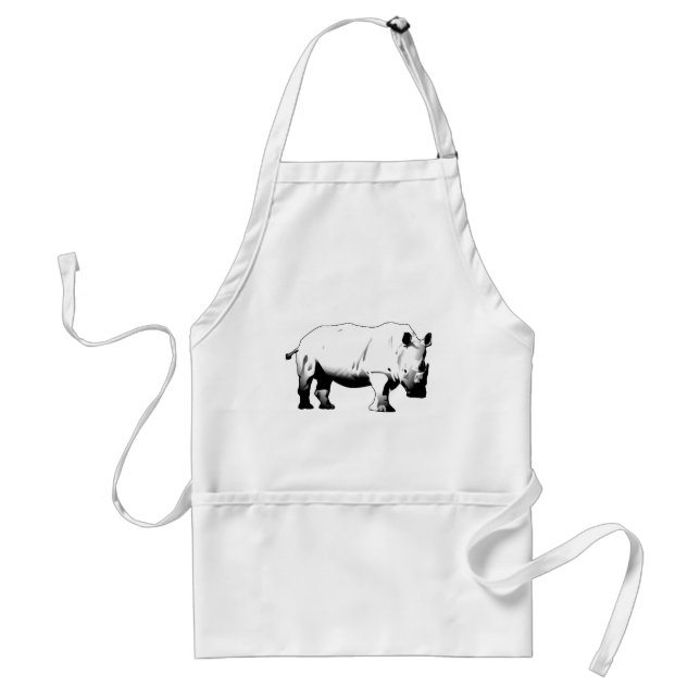 Rhinos Rock Adult Apron (Front)