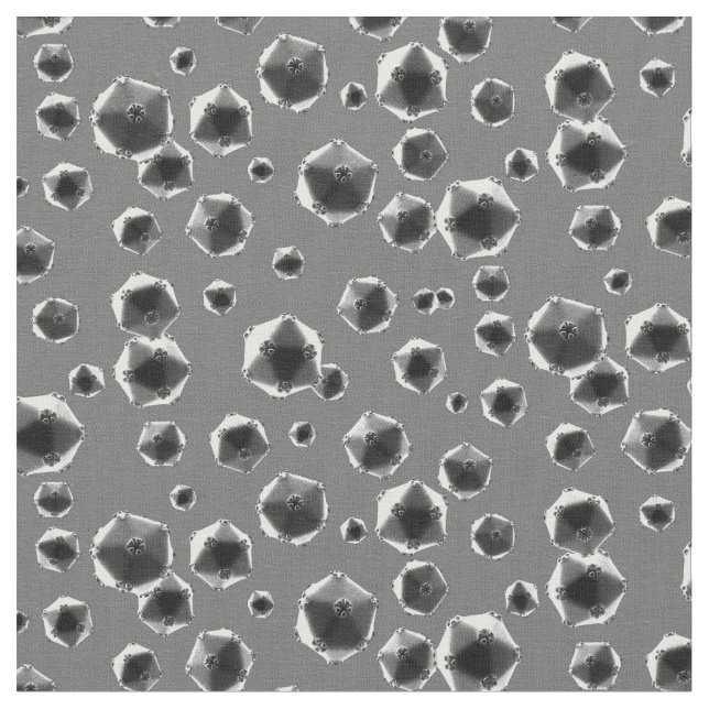 Rhinovirus Gray Fabric (Close Up)