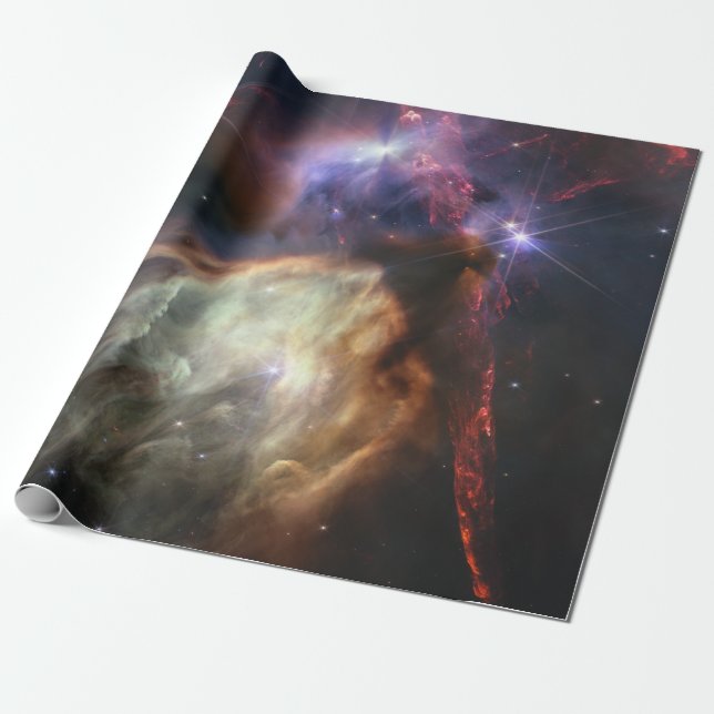 Rho Ophiuchi Anniversary Image from Webb Telescope Wrapping Paper (Unrolled)
