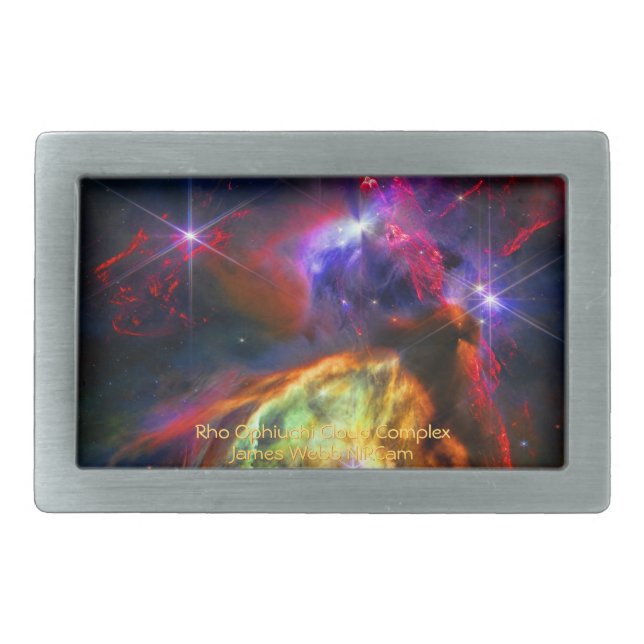 Rho Ophiuchi Cloud Complex - James Webb NIRCam Belt Buckle (Front)