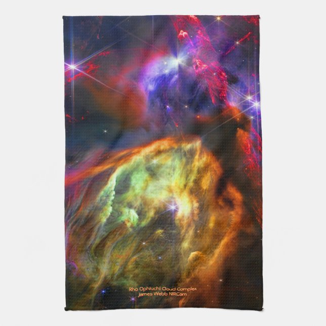 Rho Ophiuchi Cloud Complex - James Webb NIRCam Kitchen Towel (Vertical)