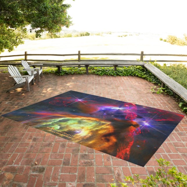 Rho Ophiuchi Cloud Complex - James Webb NIRCam Outdoor Rug (Insitu (Outdoor 3))