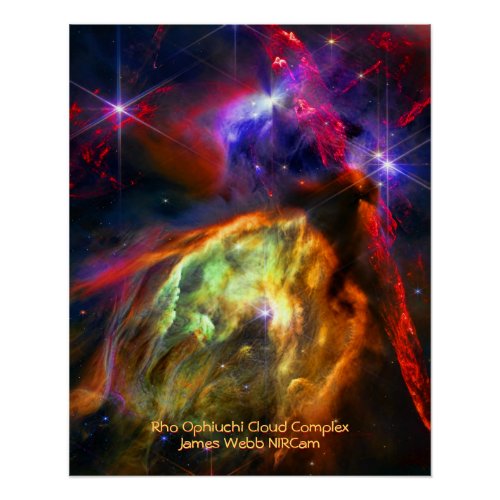 Rho Ophiuchi Cloud Complex _ James Webb NIRCam Poster