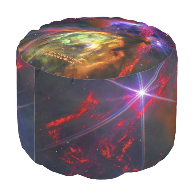 Rho Ophiuchi Cloud Complex - James Webb NIRCam Pouf (Angled Back)