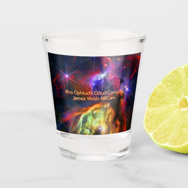 Rho Ophiuchi Cloud Complex - James Webb NIRCam Shot Glass (Front)
