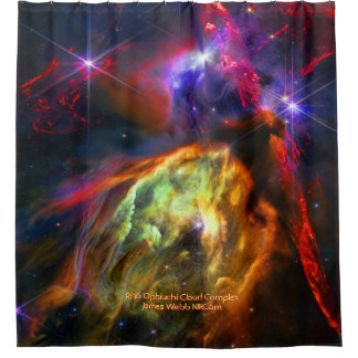 Rho Ophiuchi Cloud Complex - James Webb NIRCam Shower Curtain