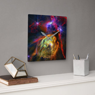 Rho Ophiuchi Cloud Complex - James Webb NIRCam Square Wall Clock