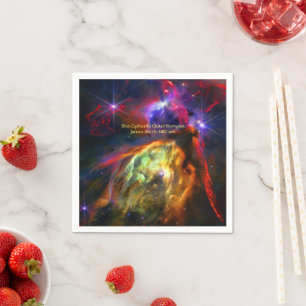 Rho Ophiuchi Cloud Complex, James Webb Space Photo Napkins