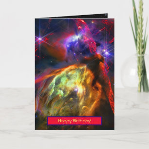 Rho Ophiuchi Cloud - Happy Birthday Space Photo Card