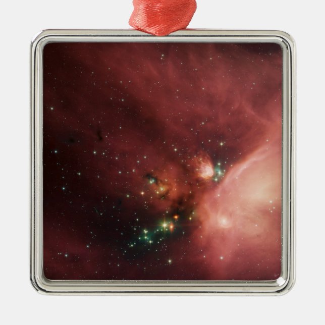 Rho Ophiuchi nebula 2 Metal Ornament (Front)