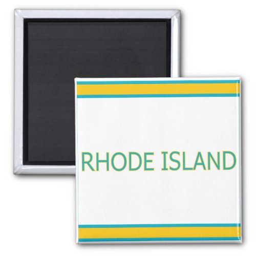 Rhode Island 2 Inch Square Magnet