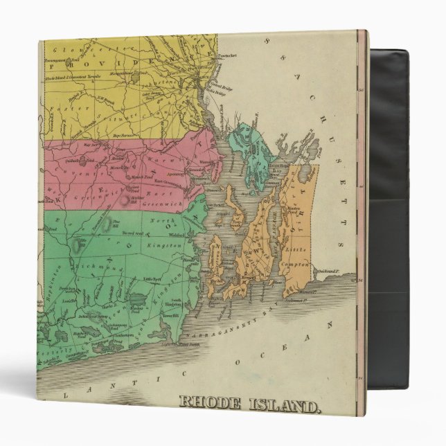 Rhode Island 5 3 Ring Binder (Front/Inside)