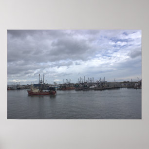 Rhode Island Boat Waterscape Poster