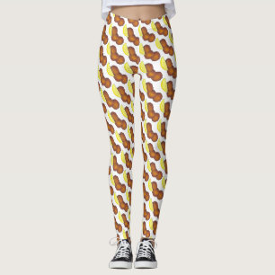 Rhode Island Clam Cakes Fried Clamcakes Seafood RI Leggings
