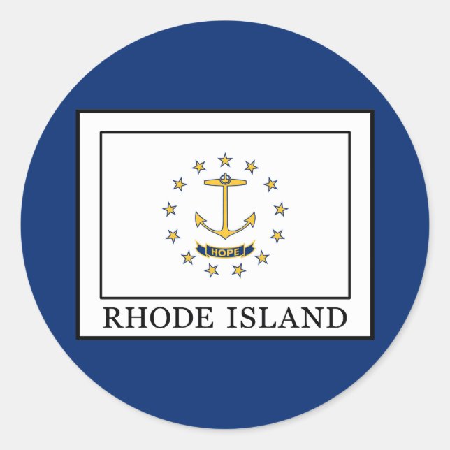 Rhode Island Classic Round Sticker (Front)