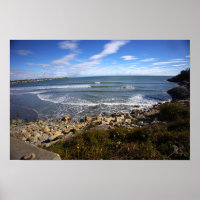 Rhode Island Cliffside Waterscape Poster