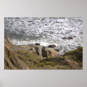 Rhode Island Cliffside Waterscape Poster