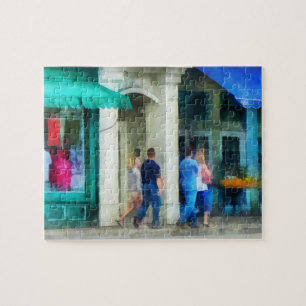 Rhode Island - Eating Out With Friends Newport RI Jigsaw Puzzle