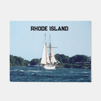 Rhode Island Edits Words Doormat by RenderlyYours at Zazzle