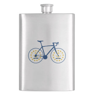 Rhode Island Flag Cycling Flask