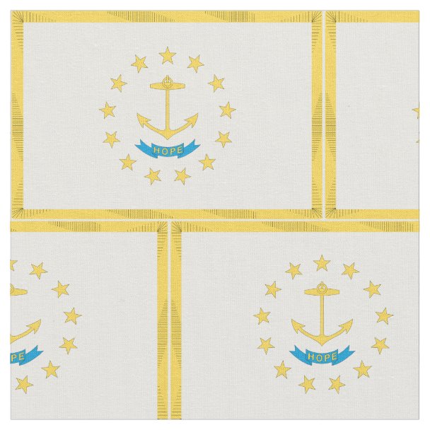 Rhode Island State Flag Fabric Zazzle