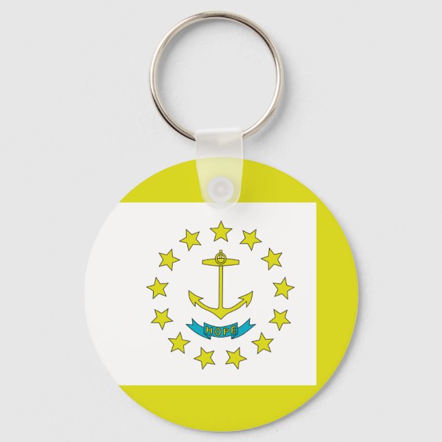 Rhode Island flag Keychain (Front)