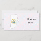 Rhode Island Flag Map (Front)