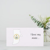 Rhode Island Flag Map (Standing Front)